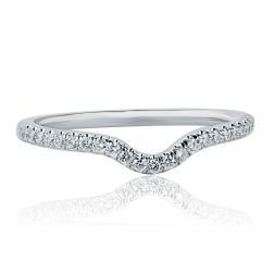 Diamond Wedding Enhancer Ring 18k White Gold (0.20 tcw)
