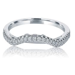 Diamond Wedding Enhancer Guard Ring 18k White Gold (0.30 tcw)